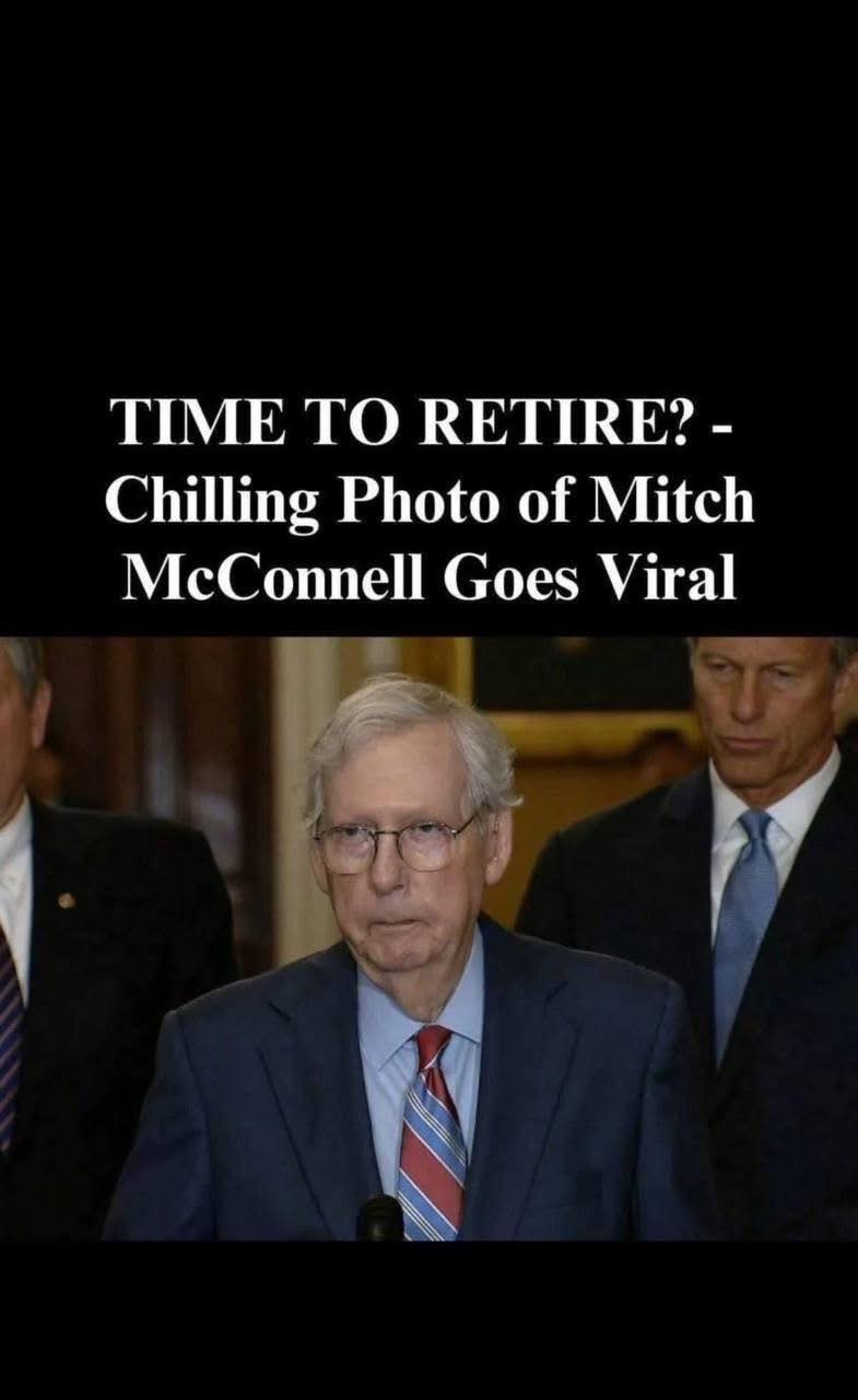 Image of Mitch McConnell Goes Viral After Fall, Renewing Debate Over His Future