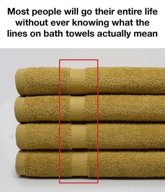 The real purpose of those mysterious lines on towels