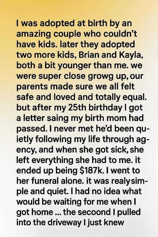 My Birth Mother Left Me Her Entire Estate, What I Discovered After the Funeral Shocked Me