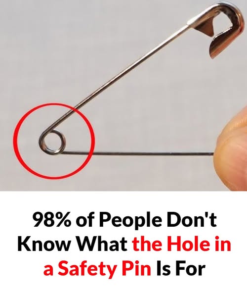 Why does a safety pin have that tiny hole?