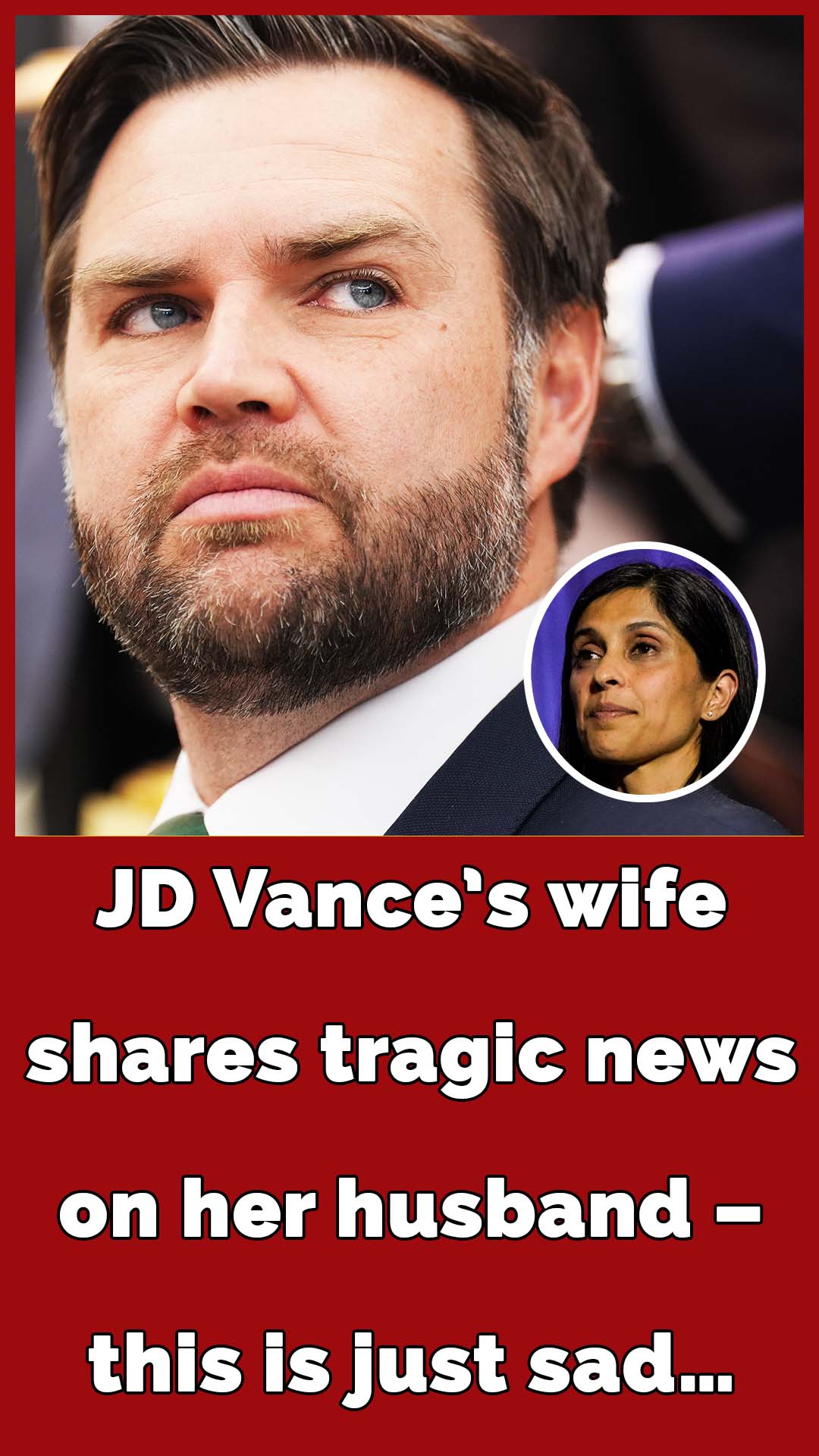 Usha Vance says husband JD Vance’s life is “very lonely” 