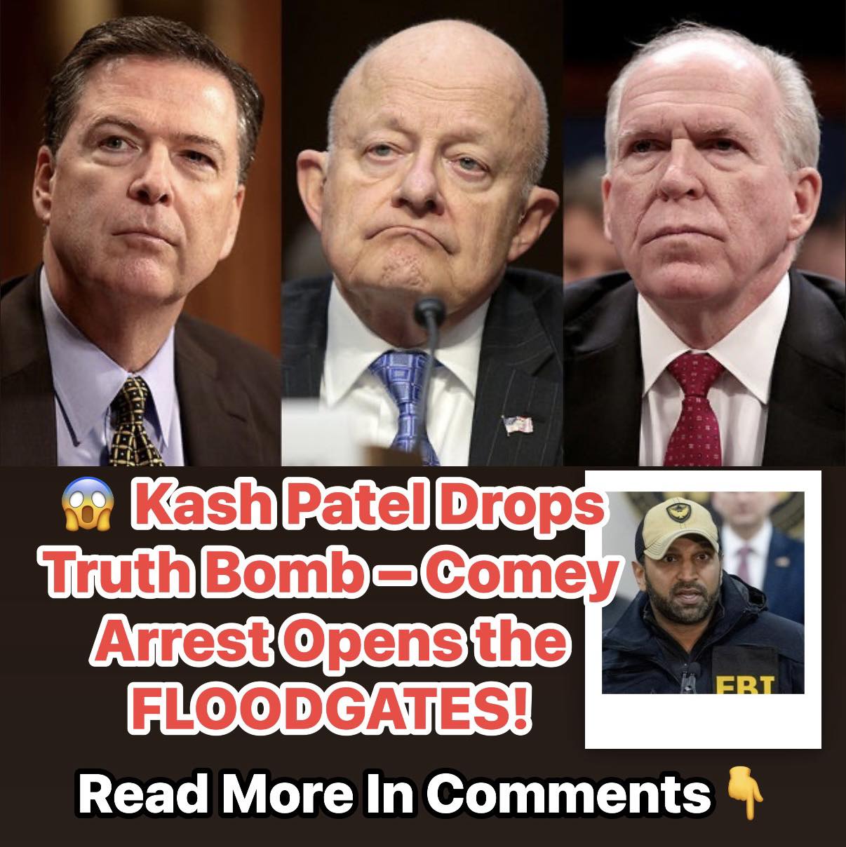 Patel Laughs At The Hypocrites Foaming At the Mouth Over Comey’s Indictment