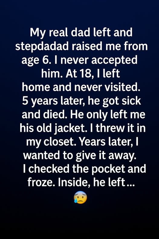 The Jacket Pocket Secret That Changed How I Saw My Stepfather Forever