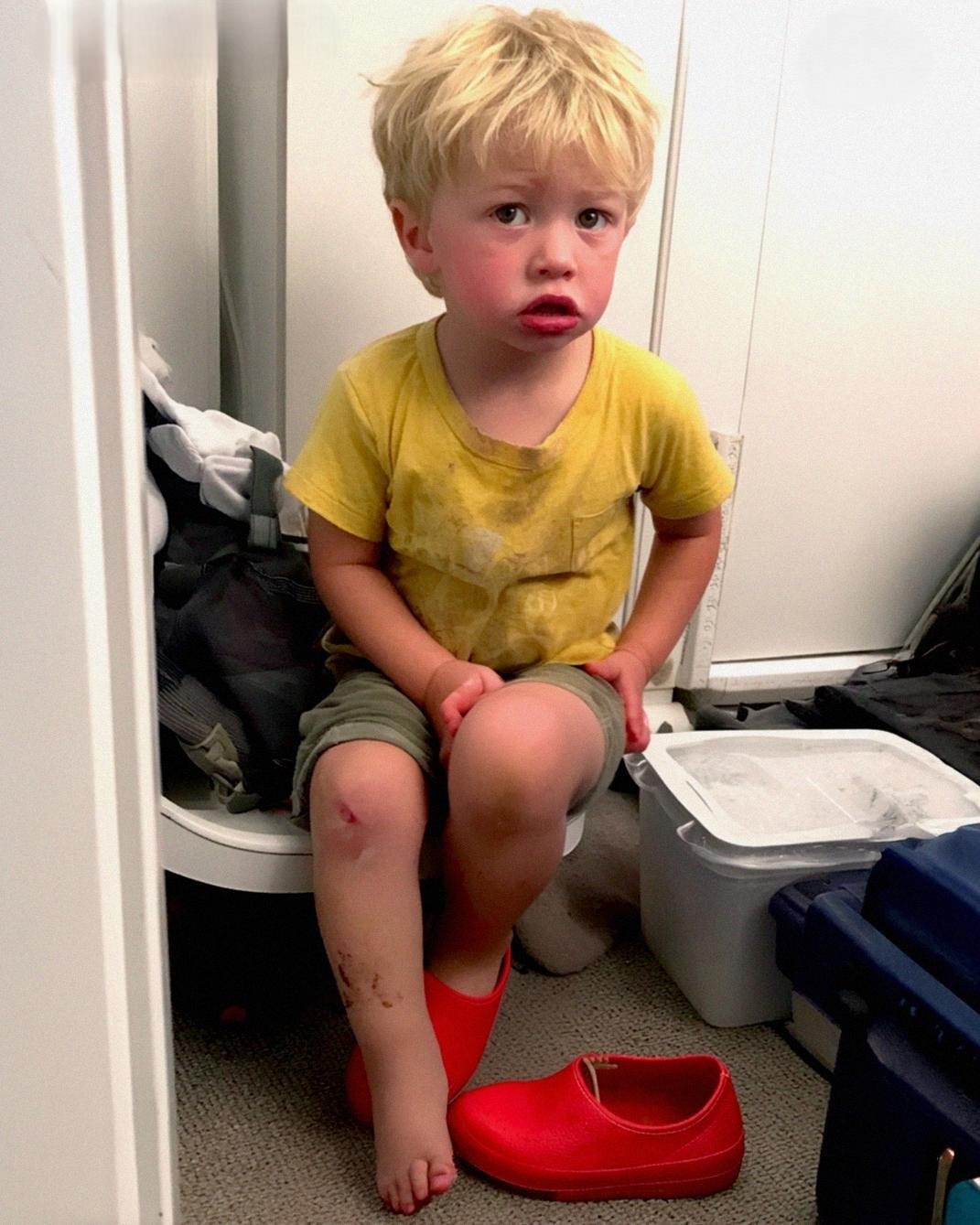 I Bought Baby Shoes at a Flea Market with My Last $5, Put Them on My Son And Heard Crackling from Inside