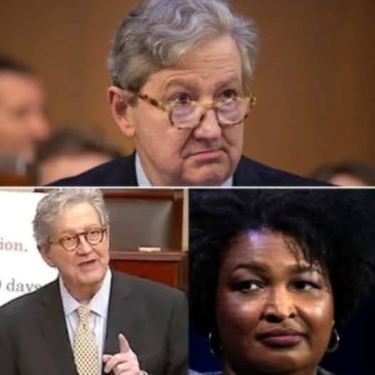“What did you just say?” – Senator John Kennedy erupts over Stacey Abrams’ divisive remarks, then a shocking ‘hot mic’ moment rocks Congress