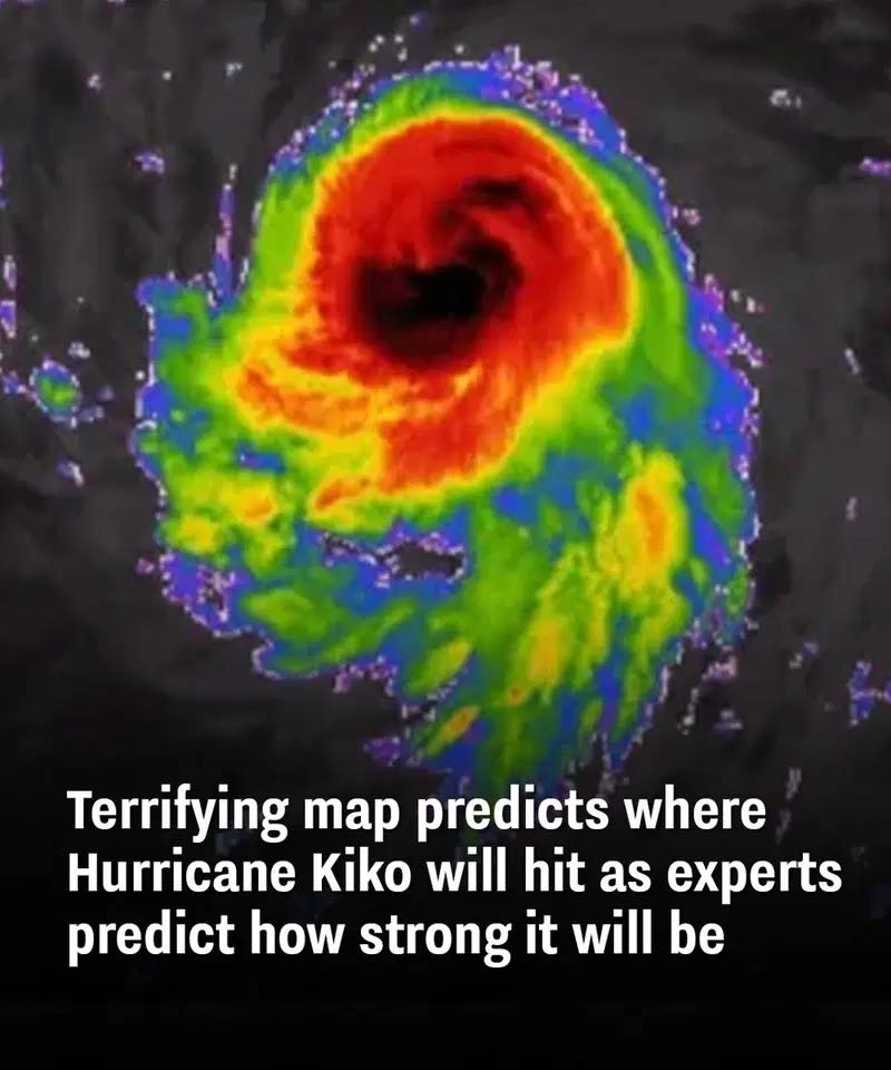 Terrifying map predicts where Hurricane Kiko will hit as experts predict how strong it will be