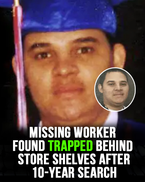 Employee located behind store shelves following a 10-year disappearance