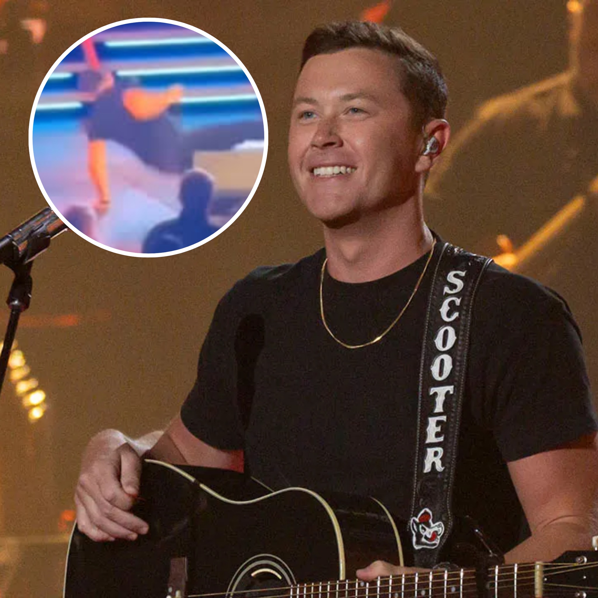Scotty McCreery Laughs After Tumble: “Stage 1, Me 0”
