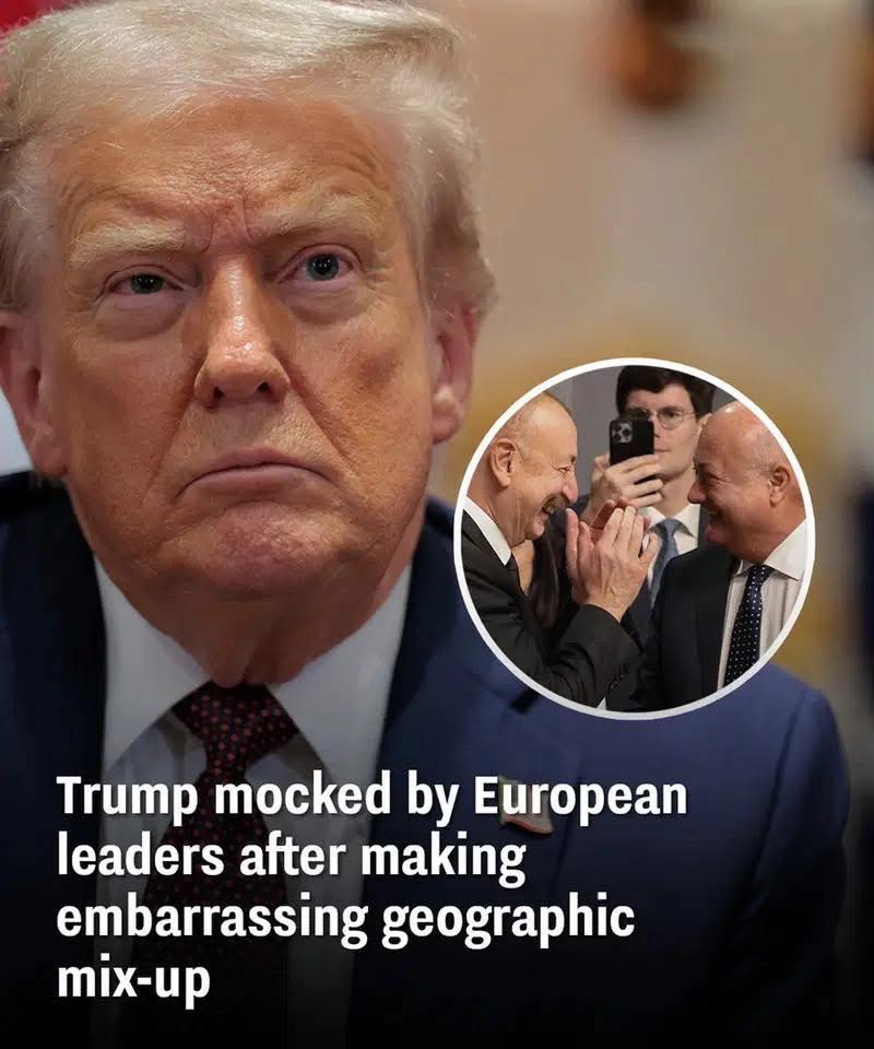Trump mocked by European leaders after making embarrassing geographic mix-up