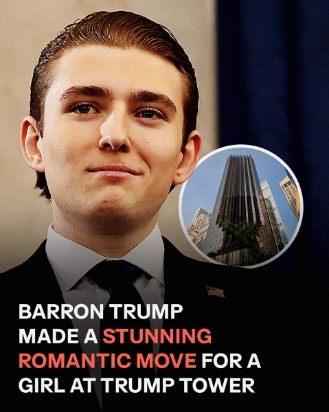 Reports say Donald Trump’s 19-year-old son surprised his date with a romantic gesture