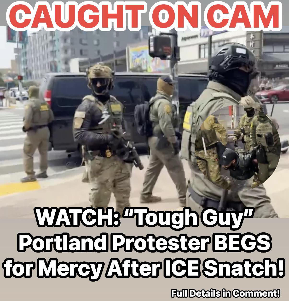 LOOKIT: Portland Rioter Gets Arrested But the Best Part Was Video Of Him Being Detained
