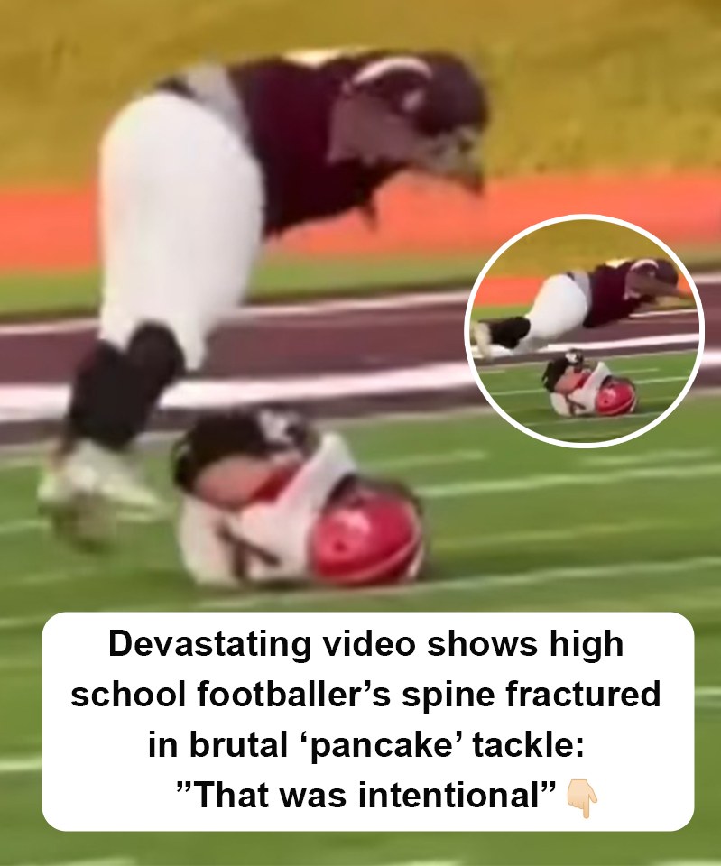 Young Footballer’s Spine Broken Following Brutal Pancake Tackle Caught on Camera