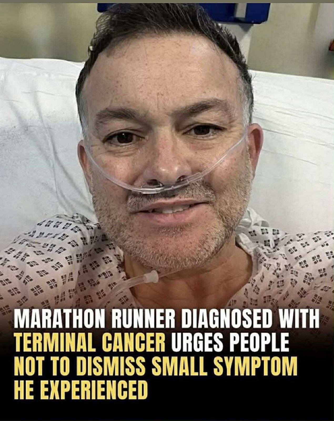 Marathon Runner Diagnosed With Terminal Cancer Warns Against Ignoring Small Symptoms