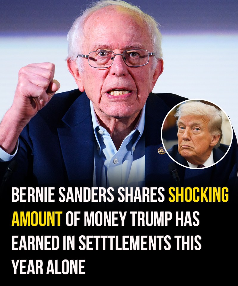 Bernie Sanders publicly criticizes Trump for the astonishing legal settlements he has paid just this year