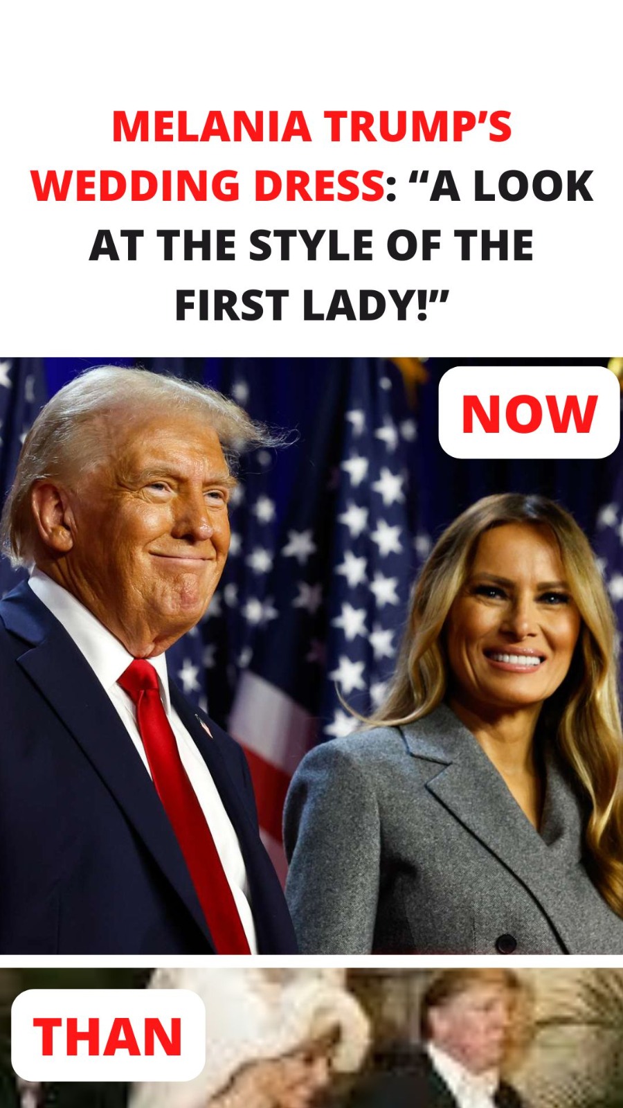 “Melania Trump’s Bridal Look: Discover the Glamour and Grace of Her Wedding Dress!”