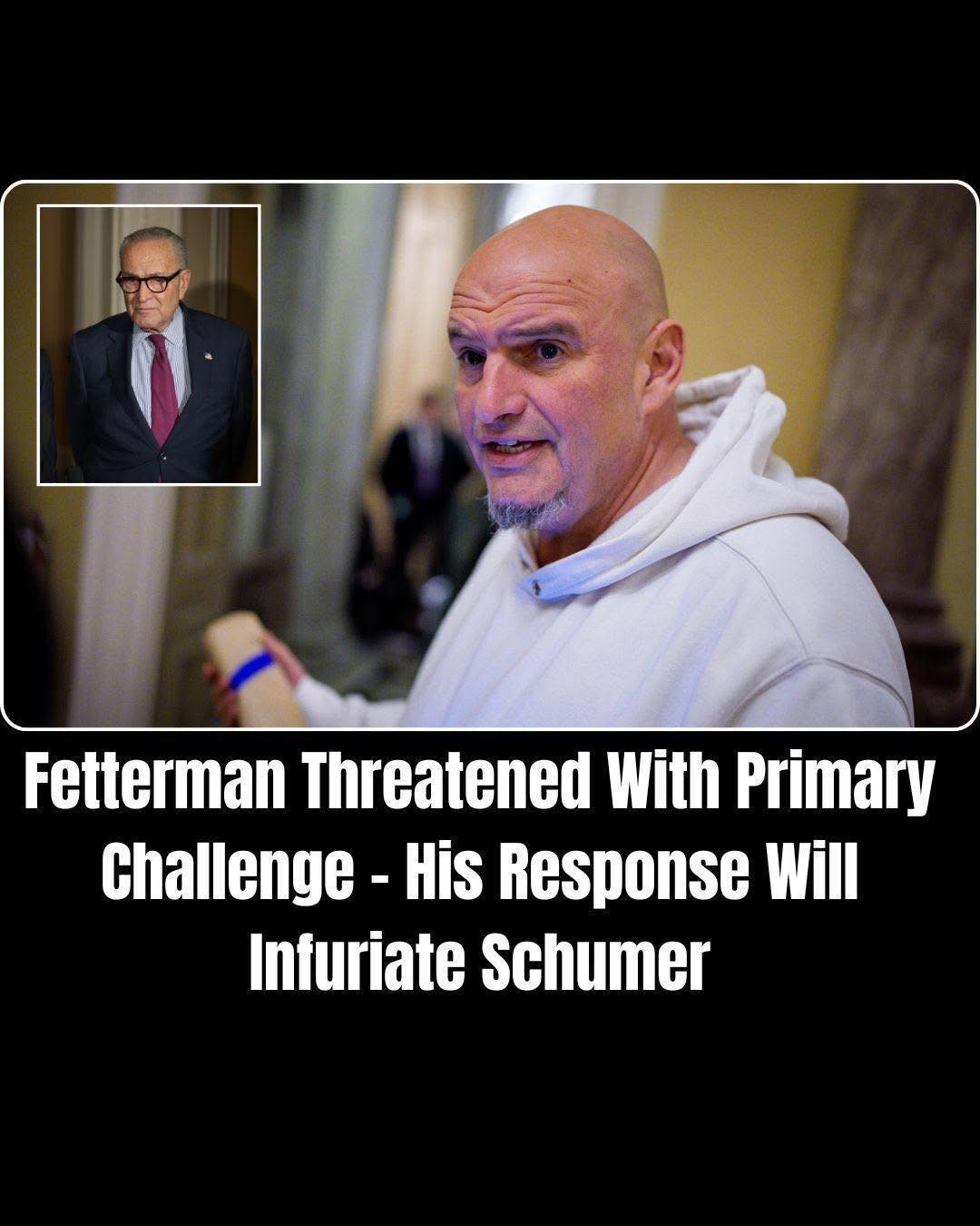 Sen. John Fetterman Responds to Progressive Primary Threat with Calm Confidence