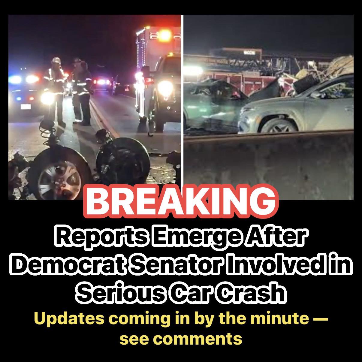 Dem Senator Killed In Motor Vehicle Accident Over Thanksgiving