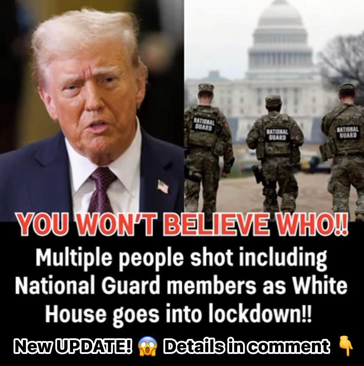 White House Placed on Lockdown After Multiple People Shot Near Pennsylvania Avenue — National Guard Members Among the Victims