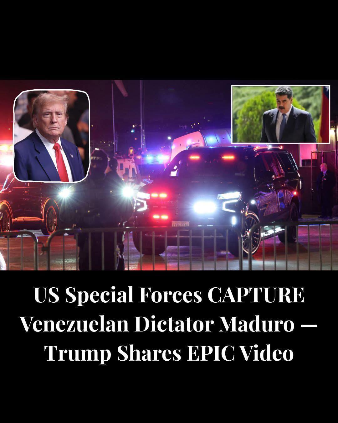 Images and Video Flood Social Media After Stunning Maduro Capture Announcement