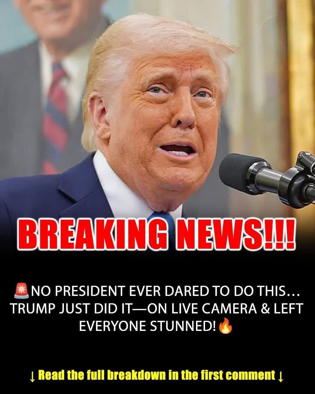 Trump looked straight at reporters and said the quiet part out loud…See more