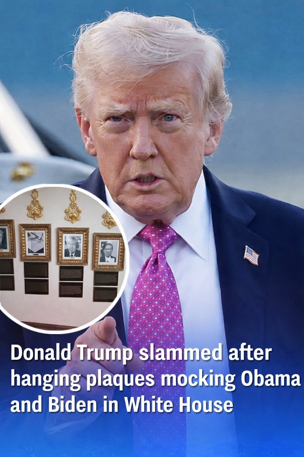 Donald Trump Faces Backlash Over Plaques Targeting Obama and Biden