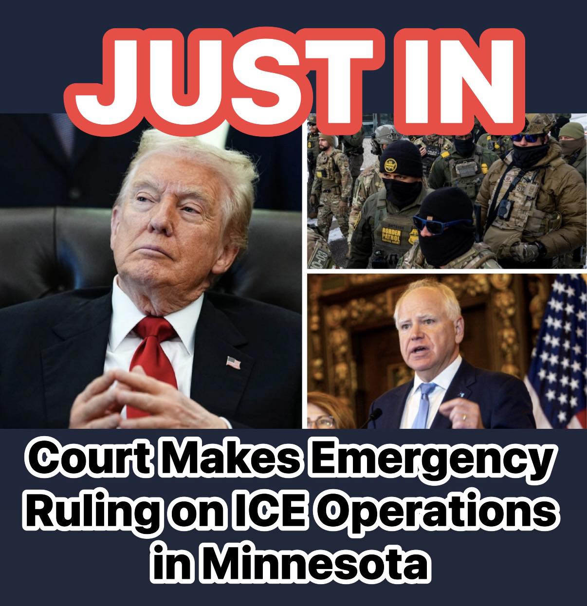 Judge Refuses To Halt ICE Ops in Minnesota Amid Legal Challenge