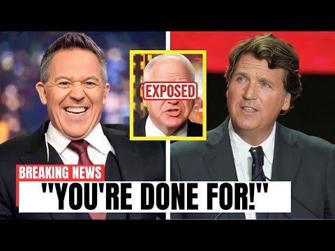 Tim Walz PUT ON THE SPOT as Gutfeld & Tucker Drop Bombshell LIVE!