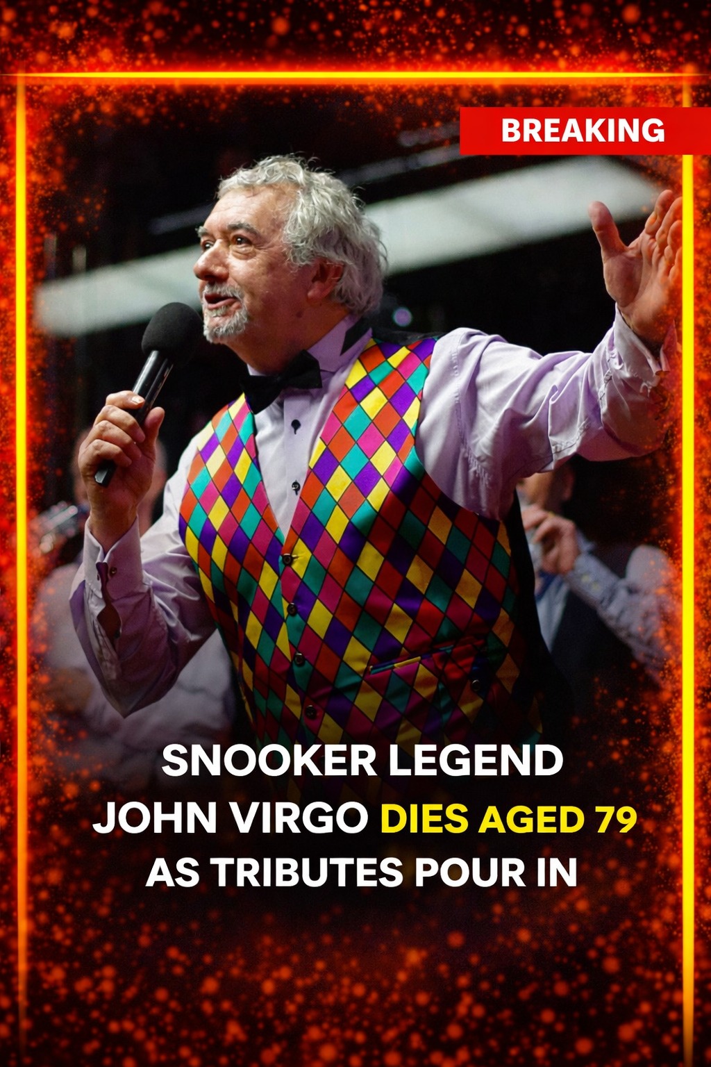 Snooker legend John Virgo dies aged 79