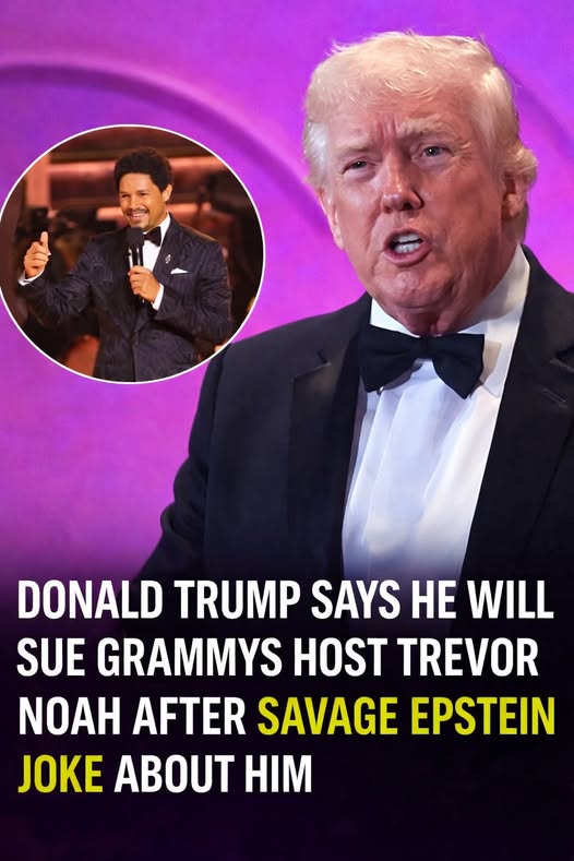Trump Says He Will Sue Trevor Noah Over Epstein Joke at Grammys